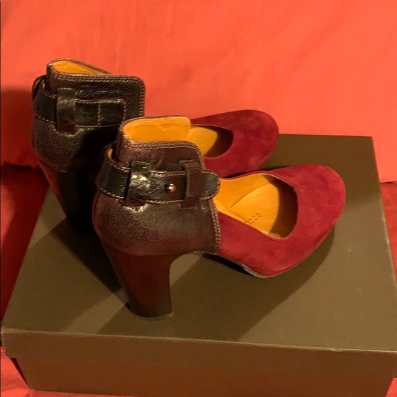 Chie Mihara burgundy suede pumps - Picture 8 of 9